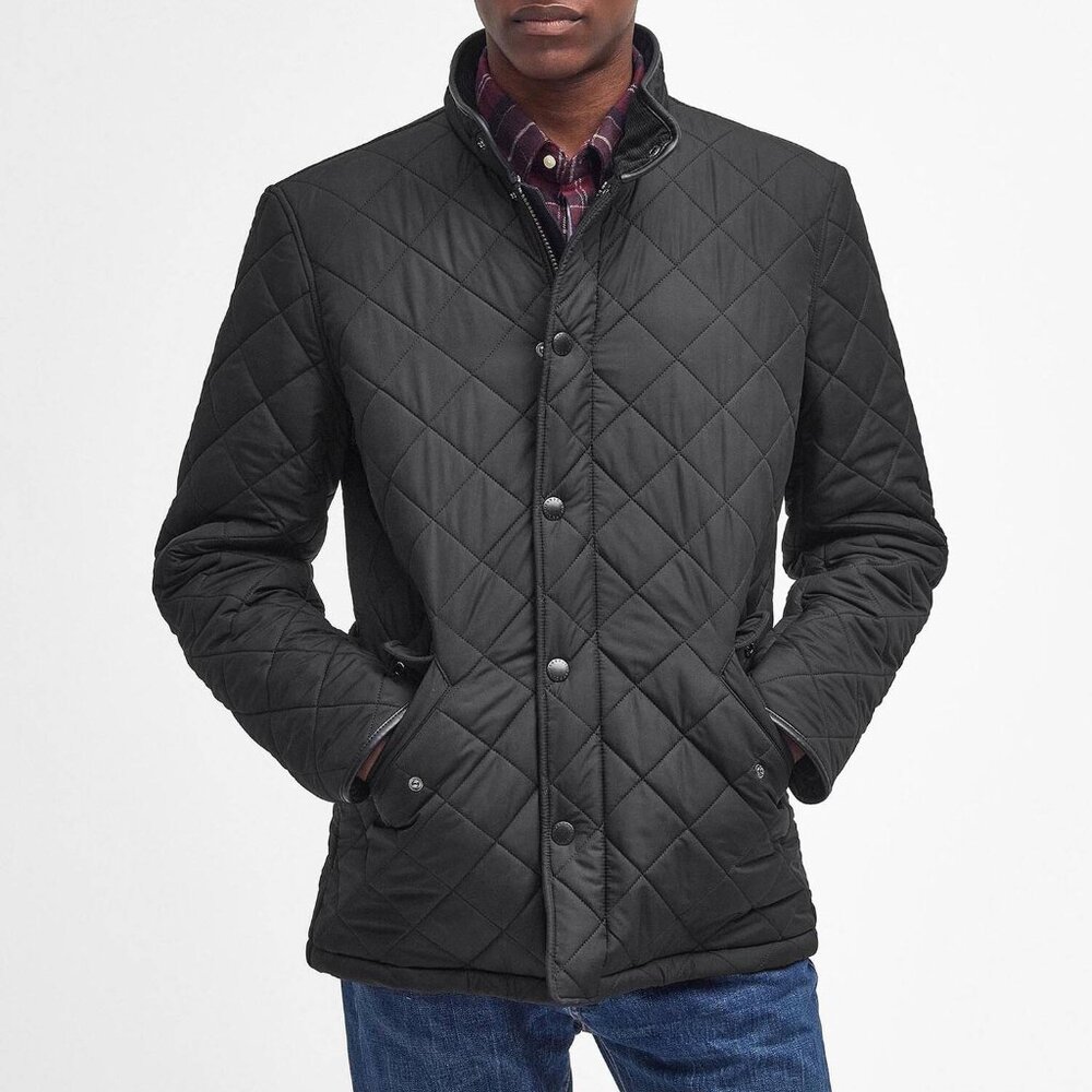 Barbour Powell Quilted Jacket || Mens L - Black *Never Worn